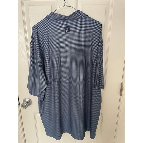 FootJoy Mens Rivercrest Golf Club Houndstooth Logo Polo Shirt XL - Picture 5 of 8